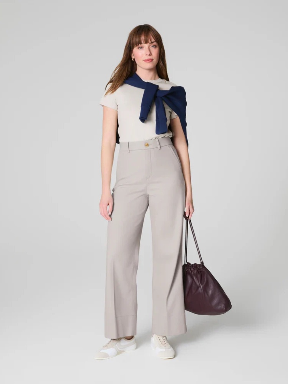 SPANX Cropped Wide Leg Pant - M Tall